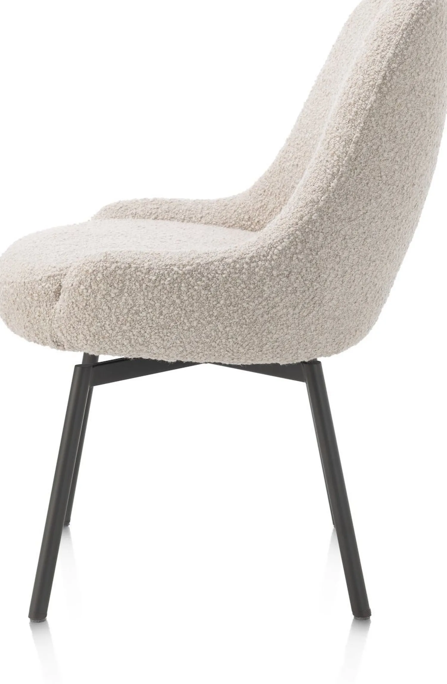 Kuipstoelen-Henders en Hazel Rocco Eetkamerstoel Creme