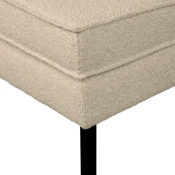 Hockers|Poefs-WOOOD Rodeo Bouclé Hocker Beige