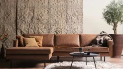 Hoekbanken-WOOOD Rodeo Links Loungebank Cognac