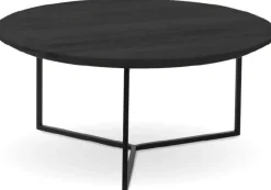 Houten Salontafels|Ronde Salontafels-Eijerkamp Collectie Roef Salontafel Zwart