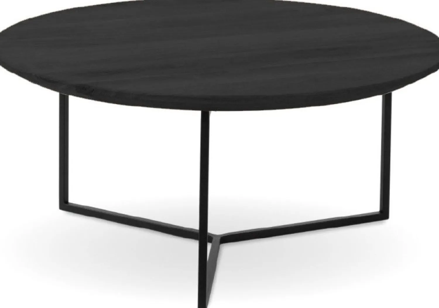 Houten Salontafels|Ronde Salontafels-Eijerkamp Collectie Roef Salontafel Zwart