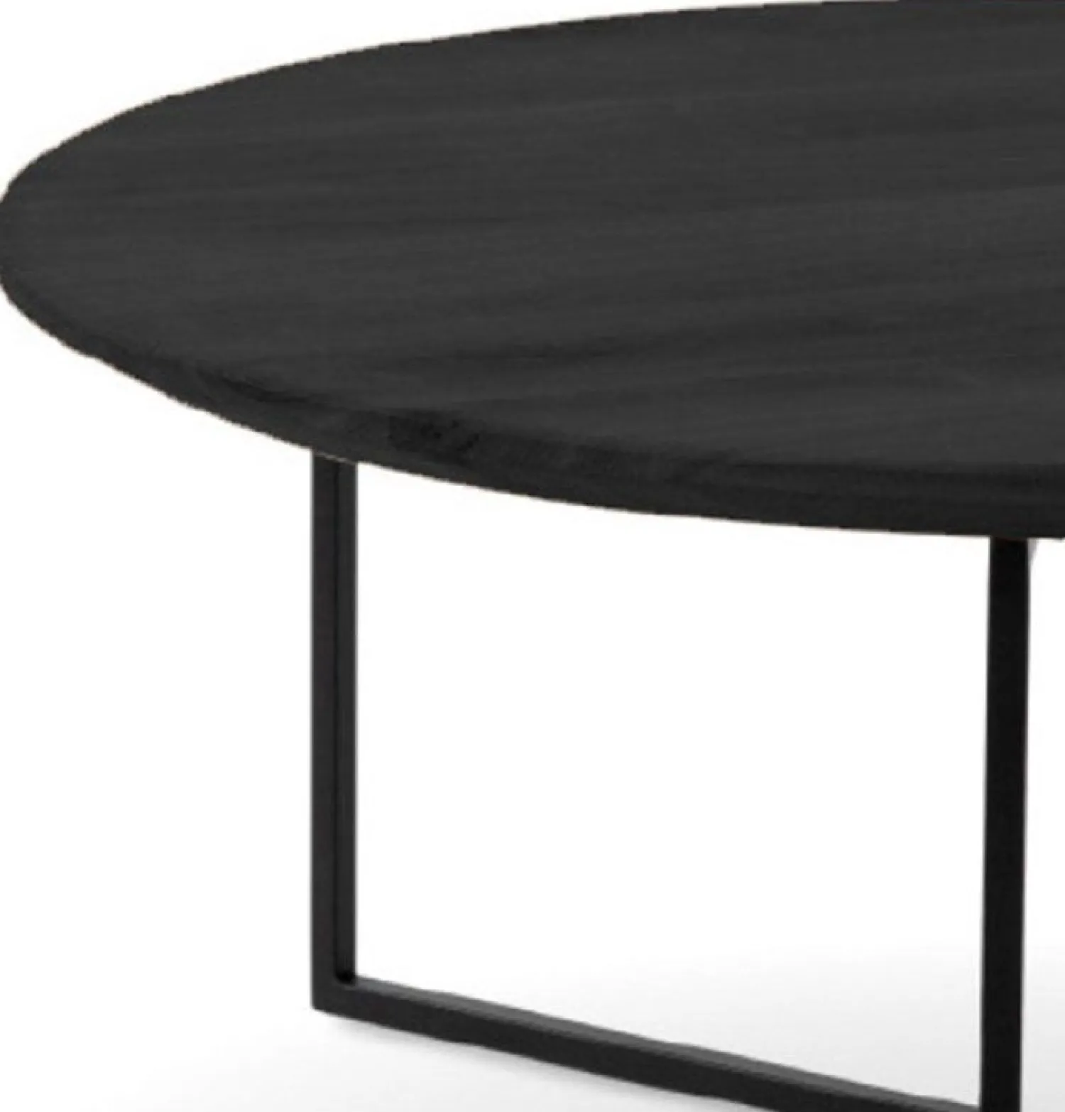 Houten Salontafels|Ronde Salontafels-Eijerkamp Collectie Roef Salontafel Zwart