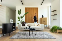 Marmeren Bijzettafels|Ronde Bijzettafels-Feelings Wonen Romeo Bijzettafelset Blauw