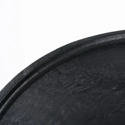 Houten Bijzettafels|Ronde Bijzettafels-Eleonora Ron Bijzettafel Zwart