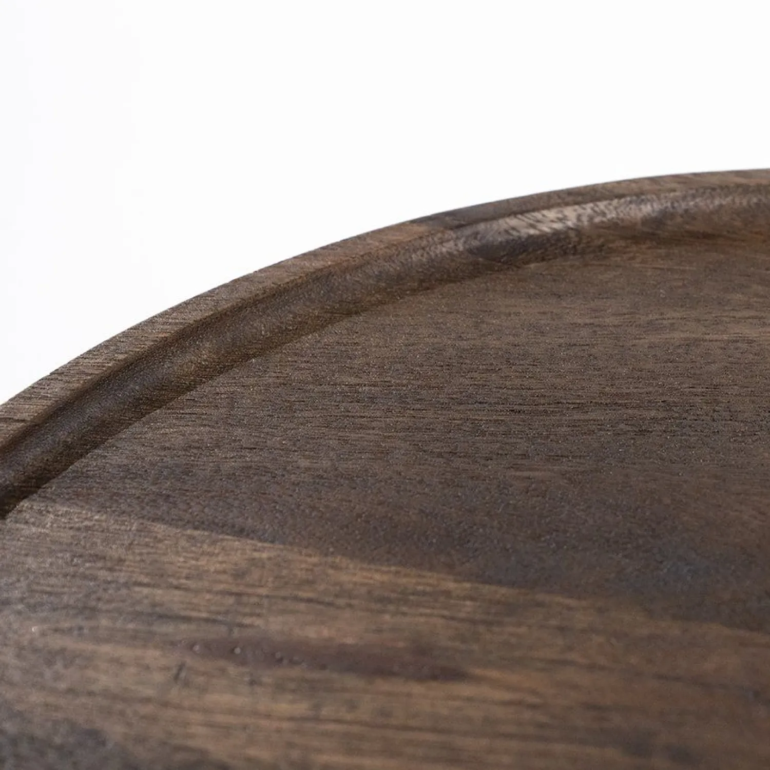 Houten Bijzettafels|Ronde Bijzettafels-Eleonora Ron Bijzettafel Bruin