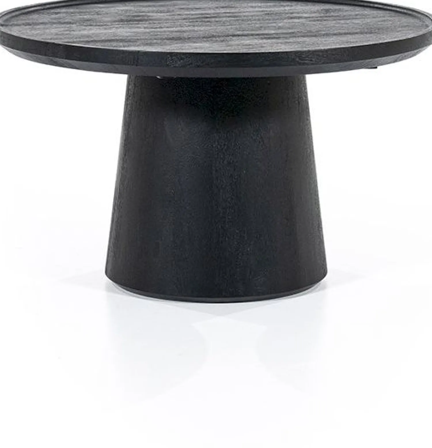 Houten Salontafels|Ronde Salontafels-Eleonora Ron S Salontafel Zwart