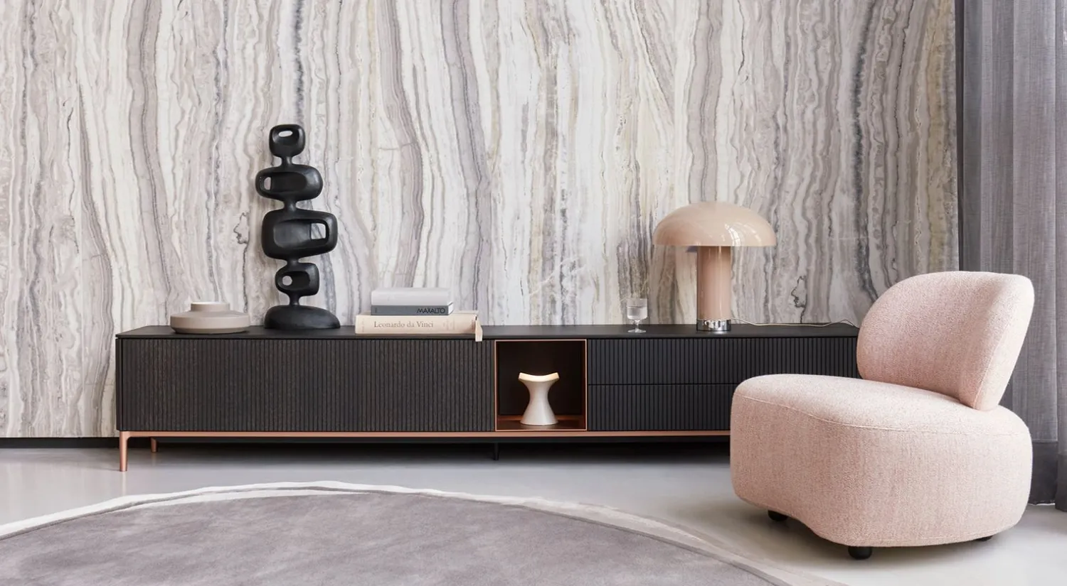 Dressoirs|Tv-Meubels-Saunaco Ron Tv-dressoir Smoked Oak