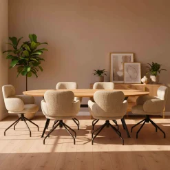 Houten Eettafels|Ovale Eettafels-Eijerkamp Collectie Room Eettafel Naturel
