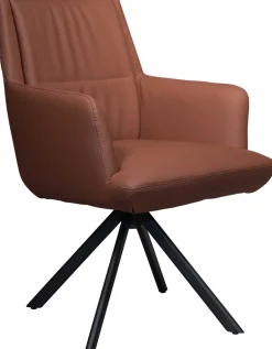Design Stoelen|Eetkamerstoelen Met Armleuning-Bert Plantagie Rosie Eetkamerstoel Cognac