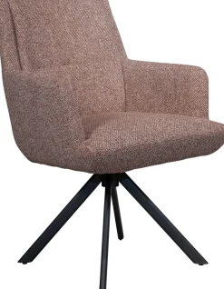 Design Stoelen|Eetkamerstoelen Met Armleuning-Bert Plantagie Rosie Eetkamerstoel Bruin