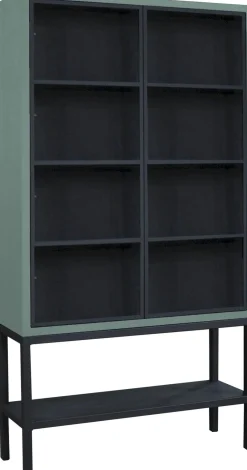Vitrinekasten|Buffetkasten-Eijerkamp Collectie Rough Buffetkast Groen