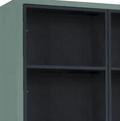 Vitrinekasten|Buffetkasten-Eijerkamp Collectie Rough Buffetkast Groen