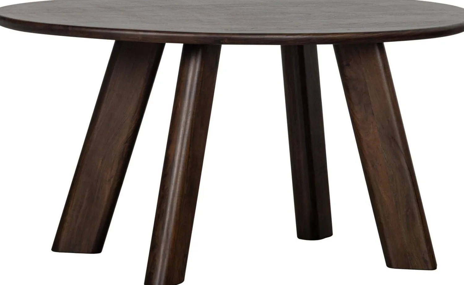 Houten Eettafels|Organische Eettafels-WOOOD Roundly Eettafel Walnut