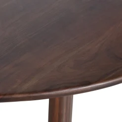 Houten Eettafels|Organische Eettafels-WOOOD Roundly Eettafel Walnut