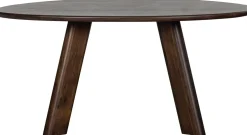 Houten Eettafels|Organische Eettafels-WOOOD Roundly Eettafel Walnut