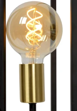 Industriële Vloerlampen|Vloerlampen-Lucide Ruben Vloerlamp Zwart