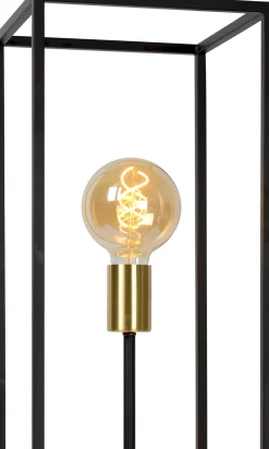 Industriële Vloerlampen|Vloerlampen-Lucide Ruben Vloerlamp Zwart