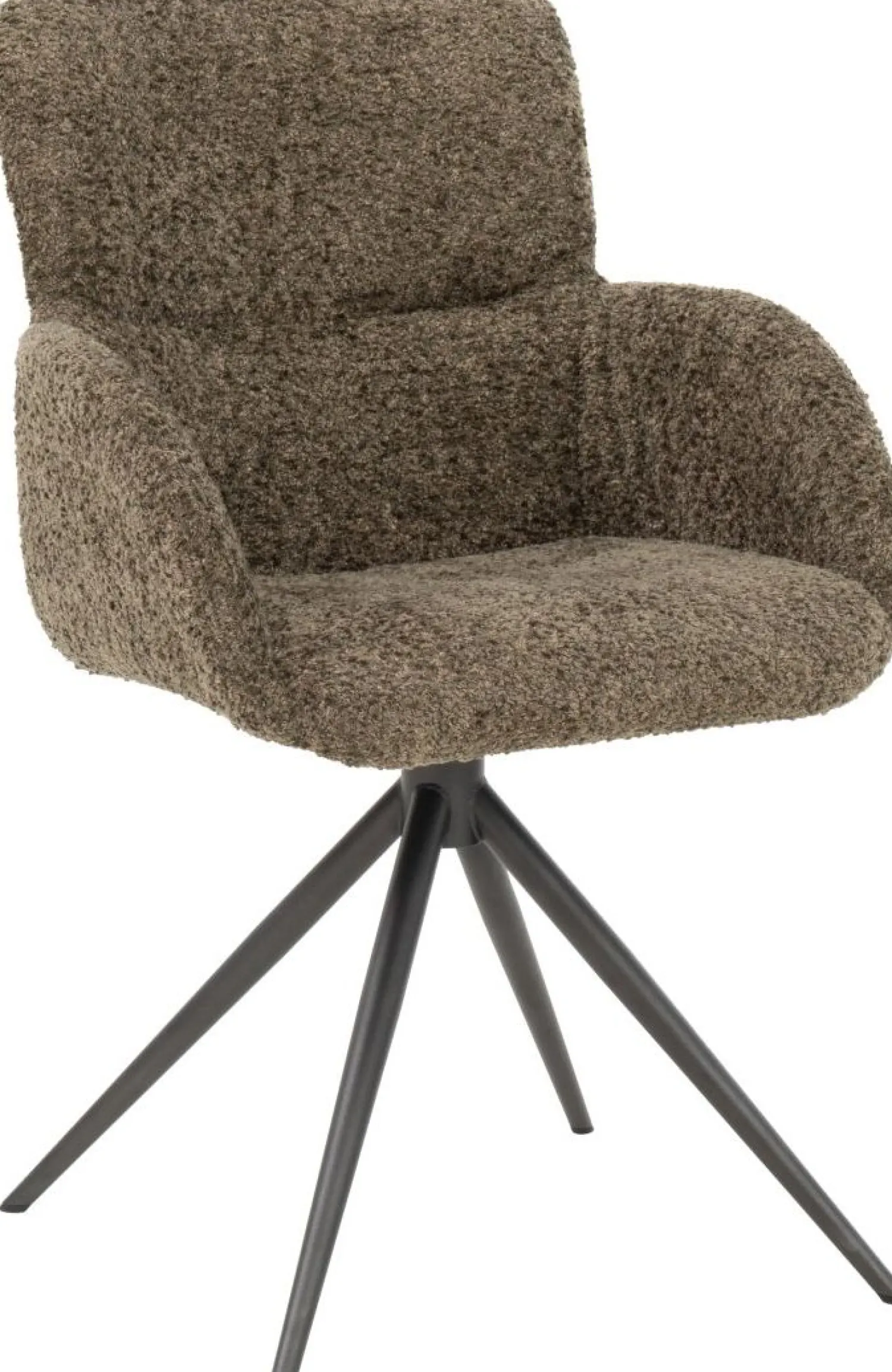 Eetkamerstoelen Met Armleuning-Bert Plantagie Ruby Eetkamerstoel Groen