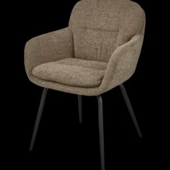Eetkamerstoelen Met Armleuning-WOOOD Runa Eetkamerstoel Dark Sand