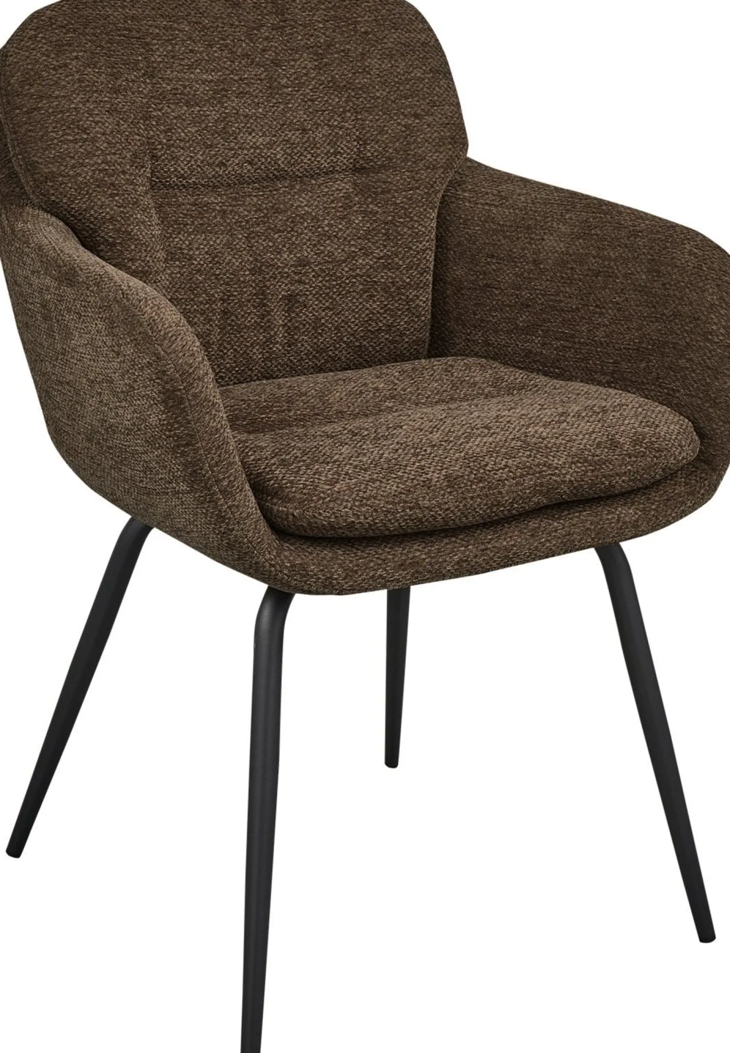 Eetkamerstoelen Met Armleuning-WOOOD Runa Eetkamerstoel Warm Brown