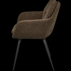 Eetkamerstoelen Met Armleuning-WOOOD Runa Eetkamerstoel Warm Brown