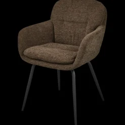 Eetkamerstoelen Met Armleuning-WOOOD Runa Eetkamerstoel Warm Brown