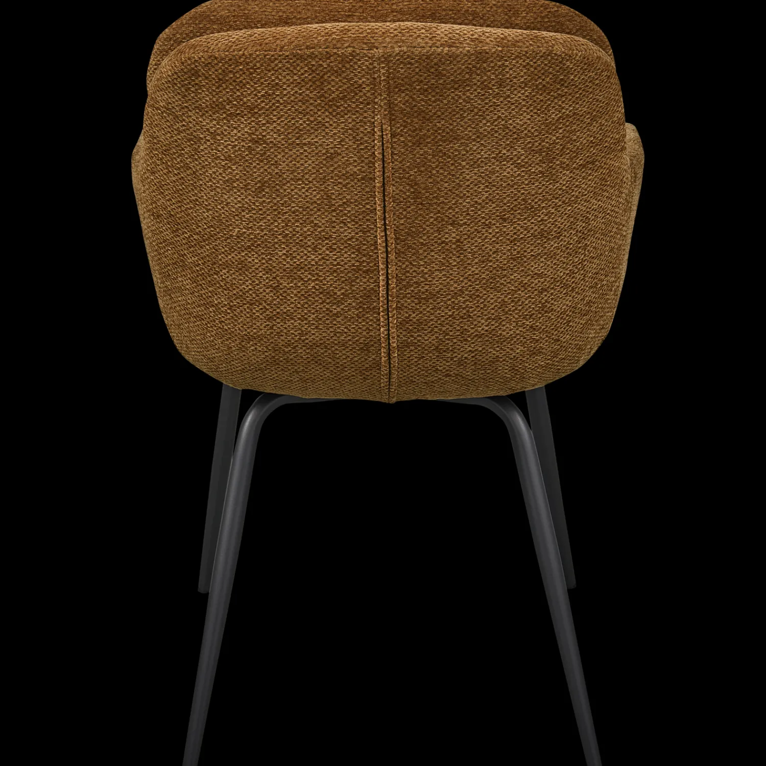 Eetkamerstoelen Met Armleuning-WOOOD Runa Eetkamerstoel Caramel Brown, Yellow