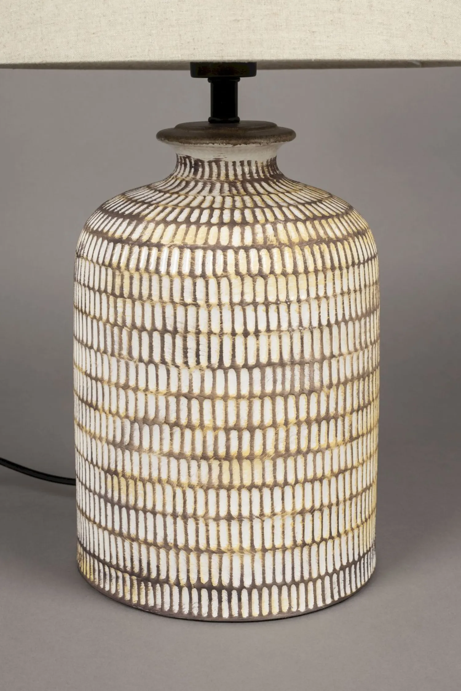 Tafellampen|Tafellampen-Dutchbone Russel Tafellamp Beige