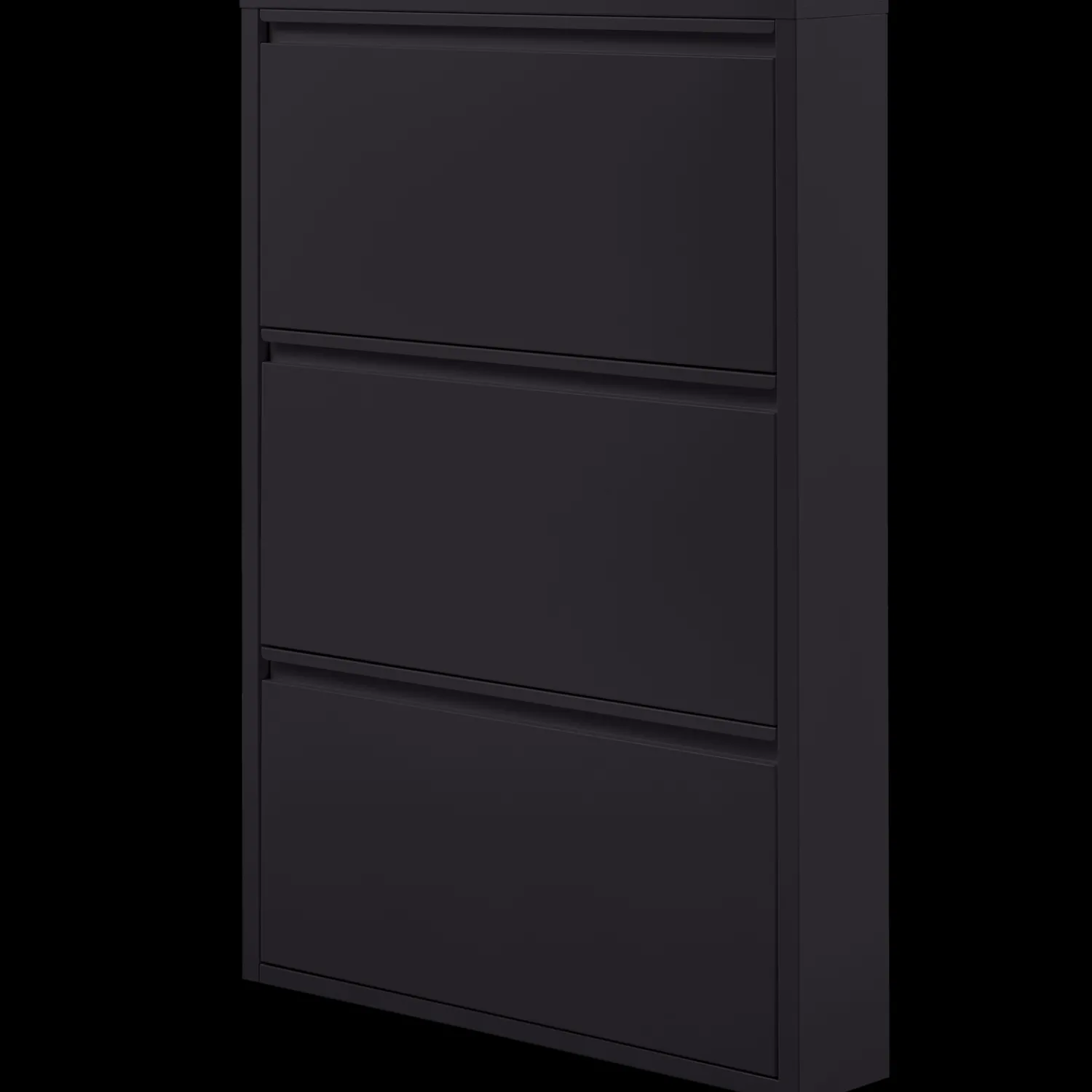 Opbergkasten|Opbergkasten-WOOOD Sabine Schoenenkast Black