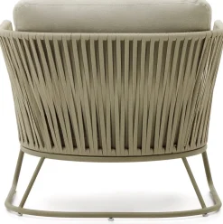 Tuinstoelen-Kave Home Saconca Outdoor Fauteuil Groen