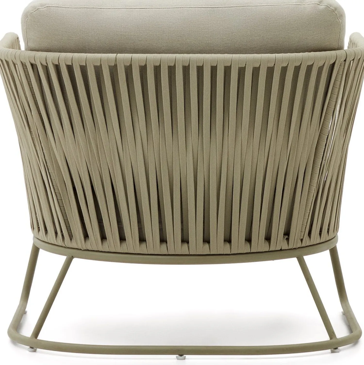 Tuinstoelen-Kave Home Saconca Outdoor Fauteuil Groen