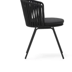 Tuinstoelen-Kave Home Saconca Tuinstoel Zwart