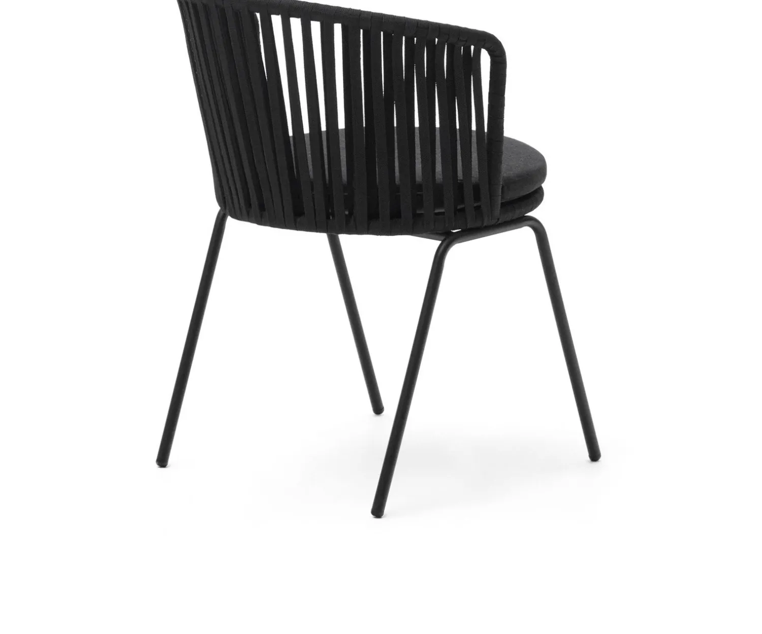 Tuinstoelen-Kave Home Saconca Tuinstoel Zwart