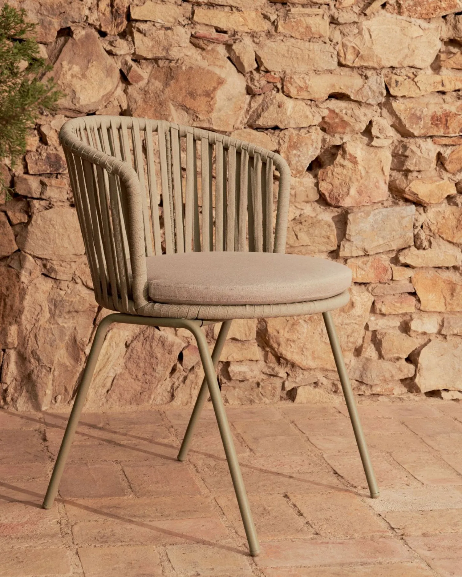 Tuinstoelen-Kave Home Saconca Tuinstoel Groen