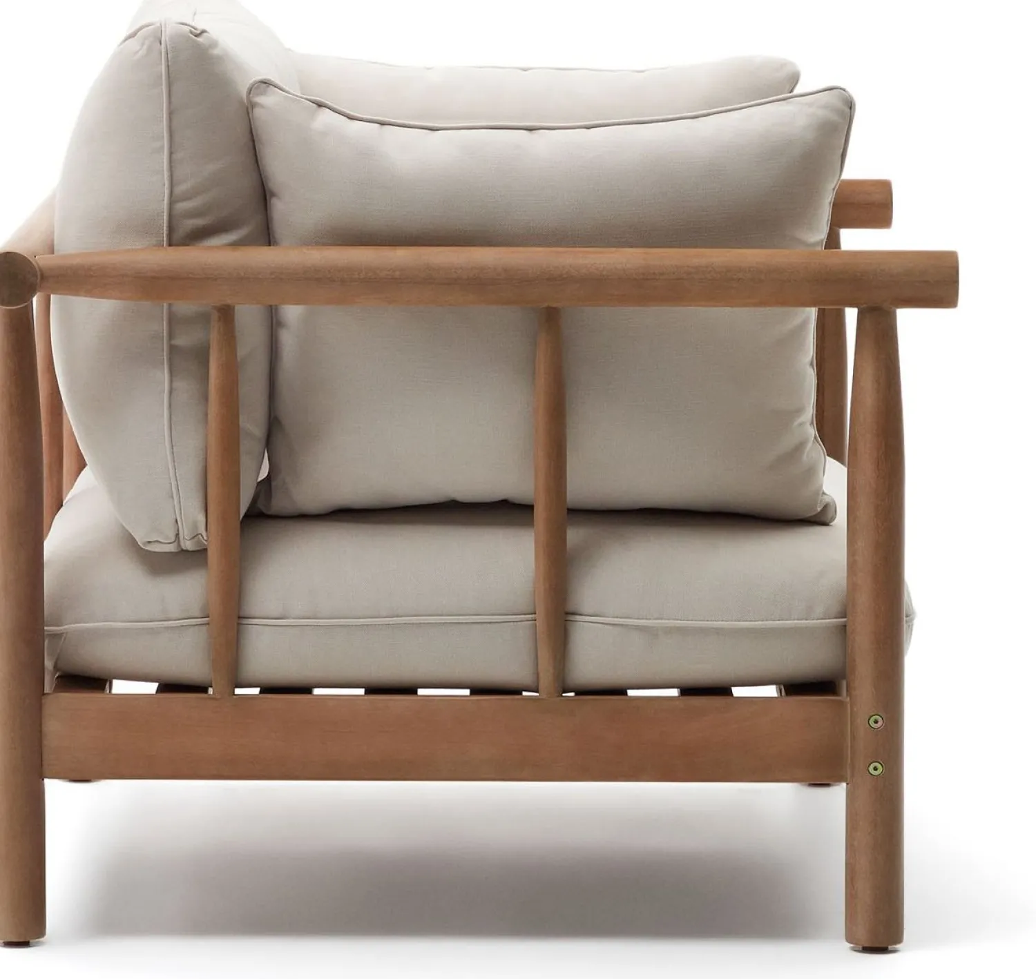 Tuinstoelen-Kave Home Sacova Outdoor Fauteuil Naturel, Beige