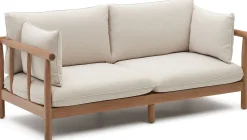 Tuinbanken|Zitbanken-Kave Home Sacova Outdoor 2-Zitsbank Naturel, Beige