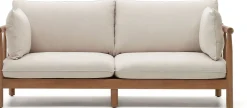 Tuinbanken|Zitbanken-Kave Home Sacova Outdoor 2-Zitsbank Naturel, Beige