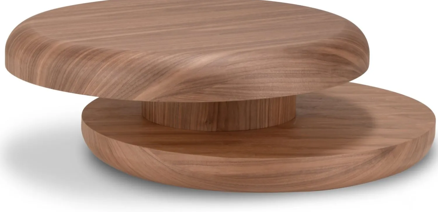 Ronde Salontafels-Trendhopper Sakana Draaibare Salontafel Bruin
