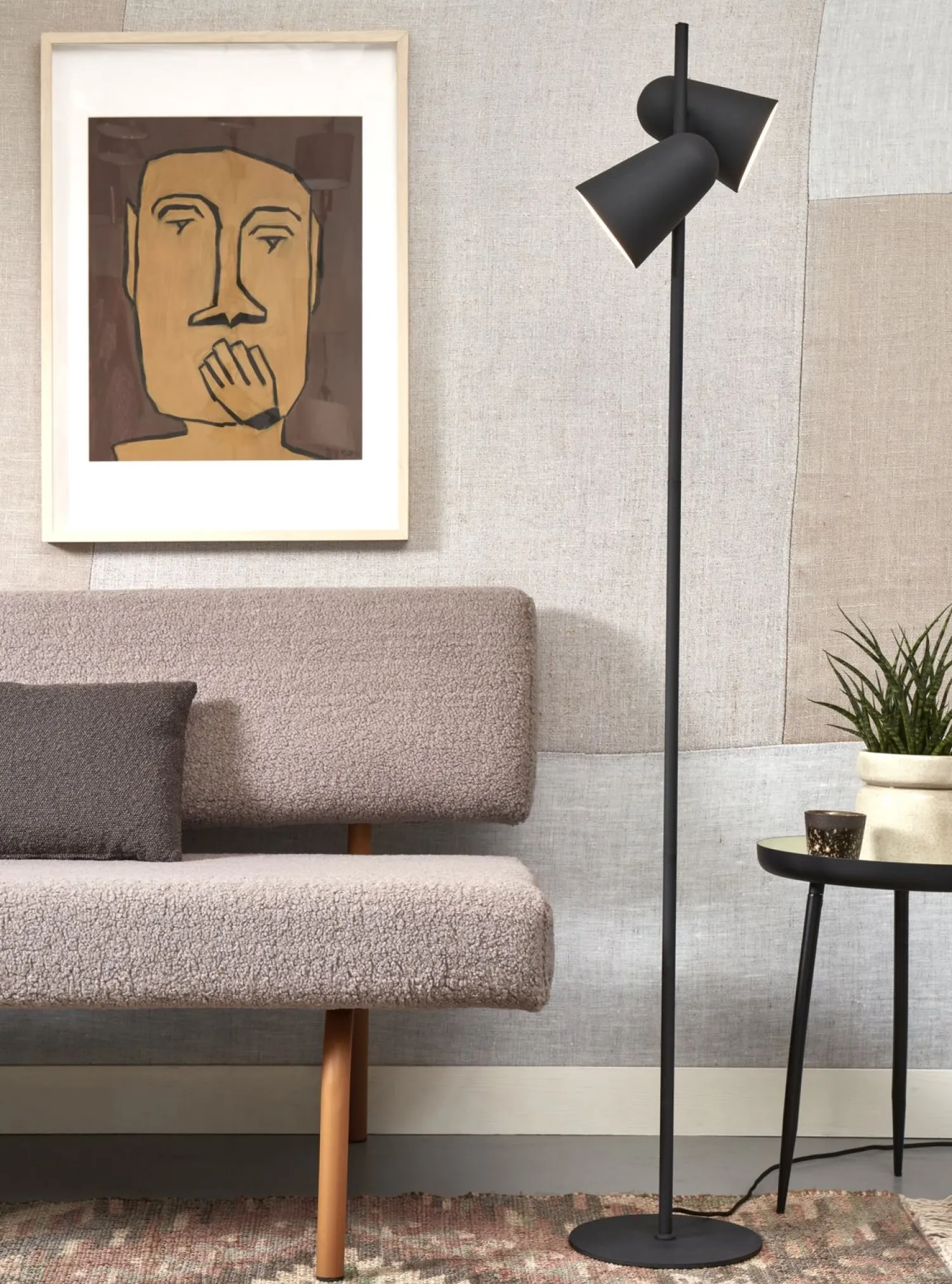 Moderne Vloerlampen|Vloerlampen-It's about RoMi Salamanca Vloerlamp Black