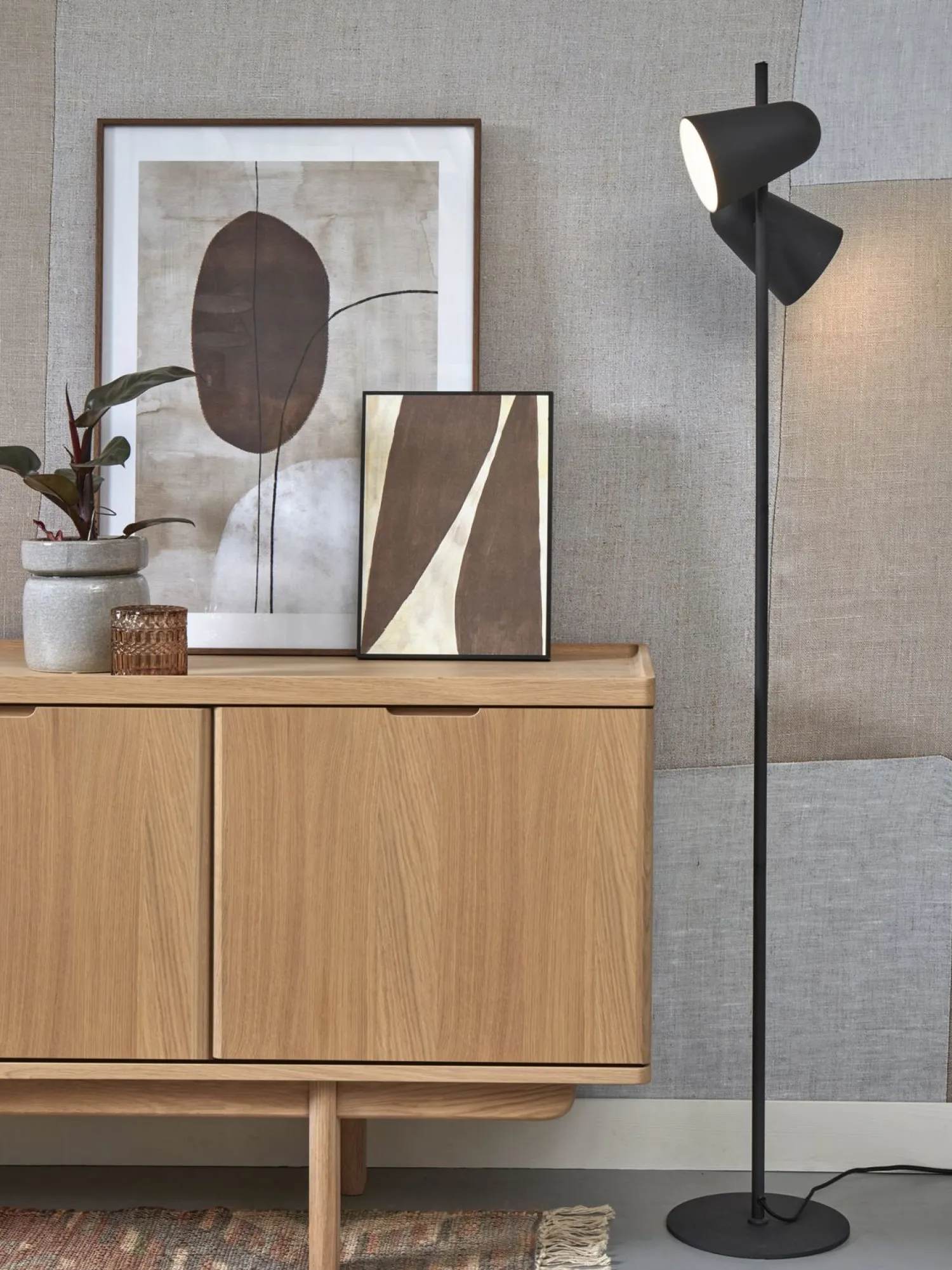 Moderne Vloerlampen|Vloerlampen-It's about RoMi Salamanca Vloerlamp Black