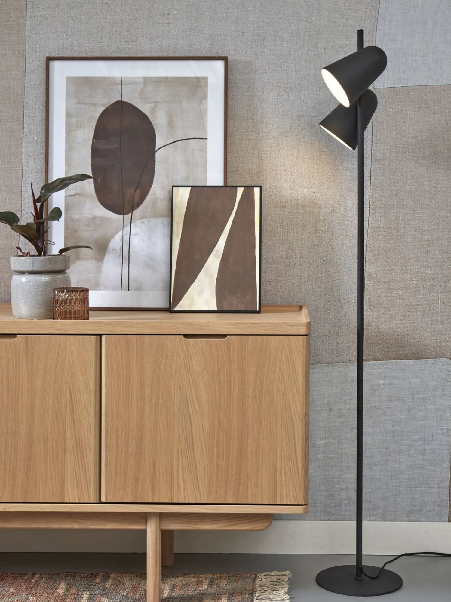 Moderne Vloerlampen|Vloerlampen-It's about RoMi Salamanca Vloerlamp Black