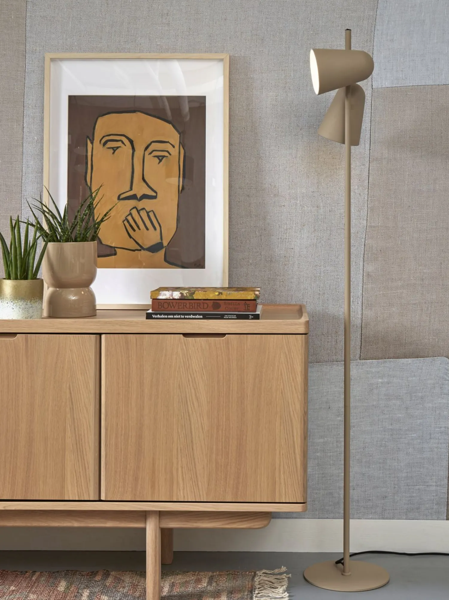 Moderne Vloerlampen|Vloerlampen-It's about RoMi Salamanca Vloerlamp Sand