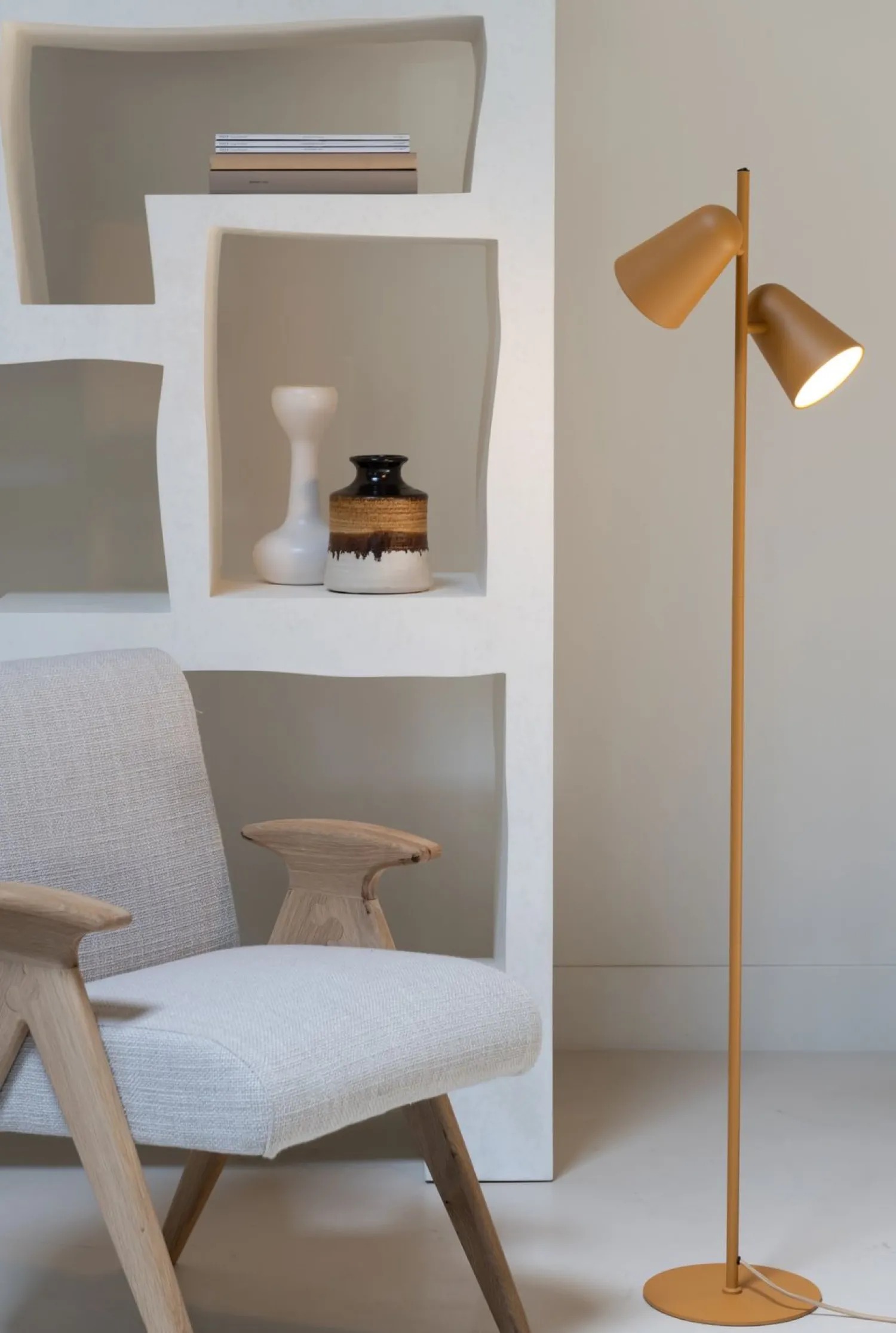 Moderne Vloerlampen|Vloerlampen-It's about RoMi Salamanca Vloerlamp Musterd