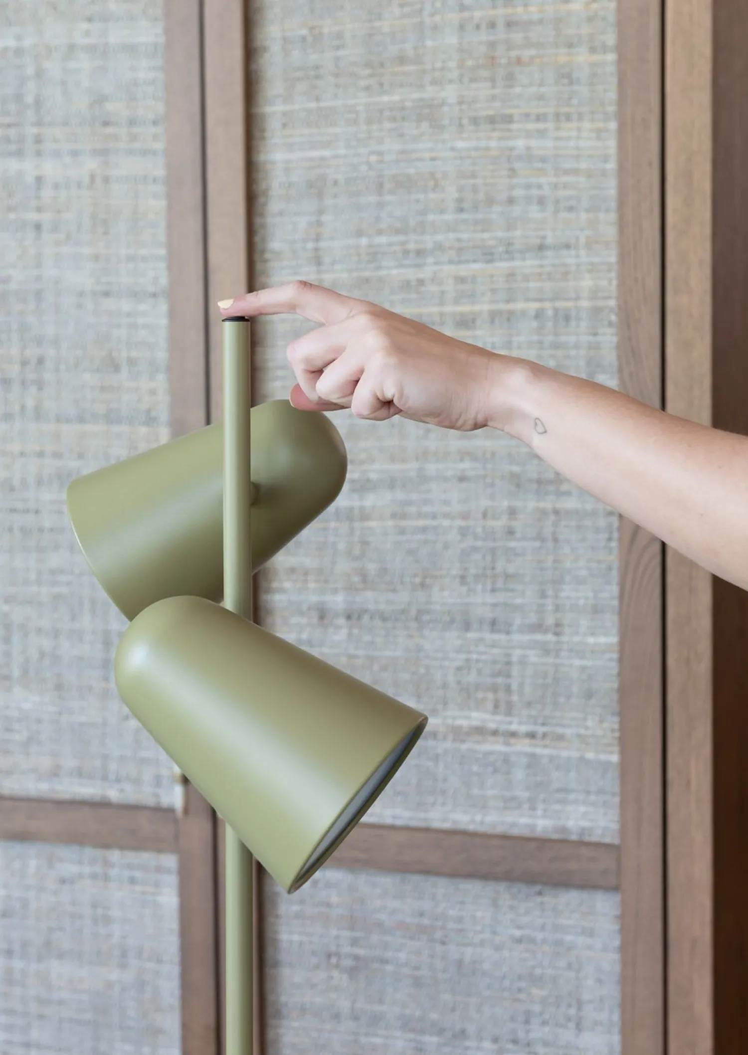 Moderne Vloerlampen|Vloerlampen-It's about RoMi Salamanca Vloerlamp Olive Green