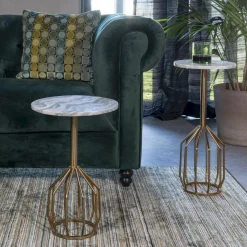 Marmeren Bijzettafels-Dutchbone Salerno Bijzettafel Marmer