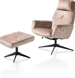 Relaxfauteuils-Henders en Hazel Salerno Relaxfauteuil Camel