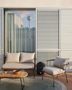 Tuinbanken-Kave Home Salguer Tuinbank Groen, Naturel