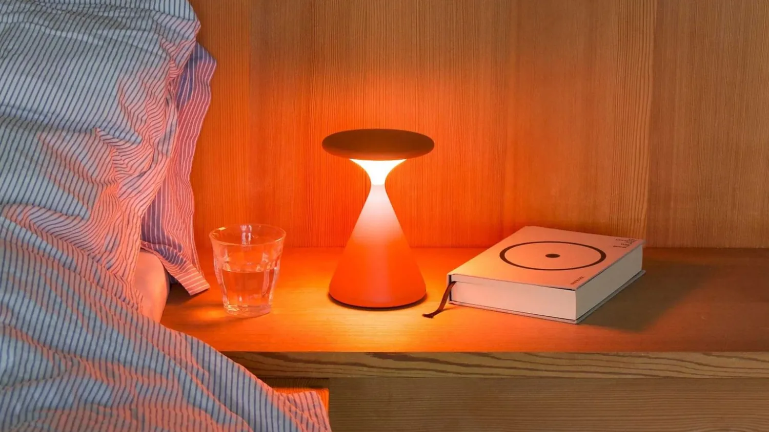 Snoerloze Tafellampen|Tafellampen-GRAU Salt Tafellamp Blood Orange