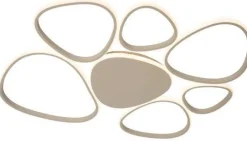 Moderne Plafondlampen|Plafondlampen-Lucide Samling Plafondlamp Taupe