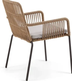 Tuinstoelen-Kave Home Samt Tuinstoel Beige
